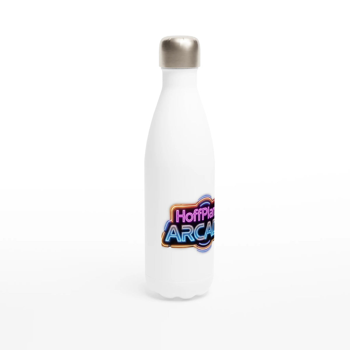 Hoffplanet Arcade Neon Sign Water Bottle
