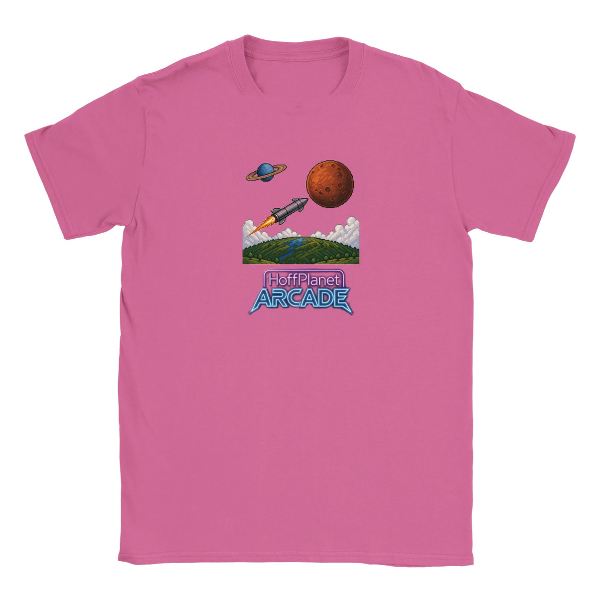 Rocket Flight Arcade Tee - Azalea