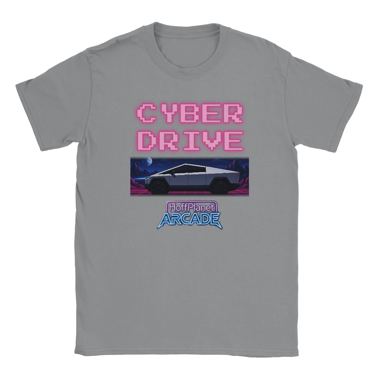 Cyber Drive Arcade Tee - Heather Gray