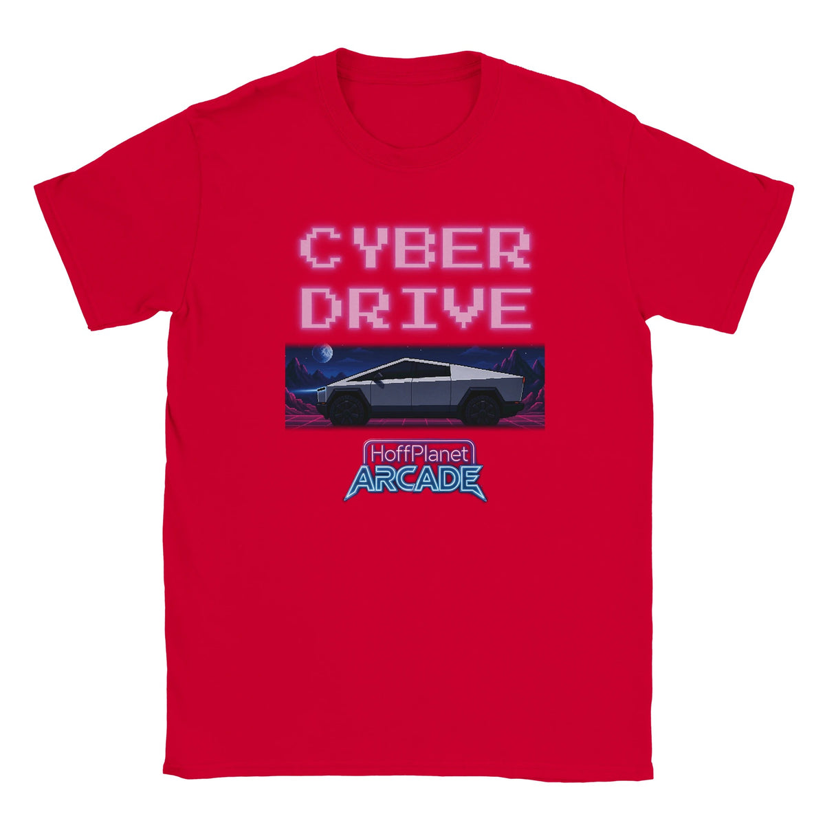 Cyber Drive Arcade Tee - Red
