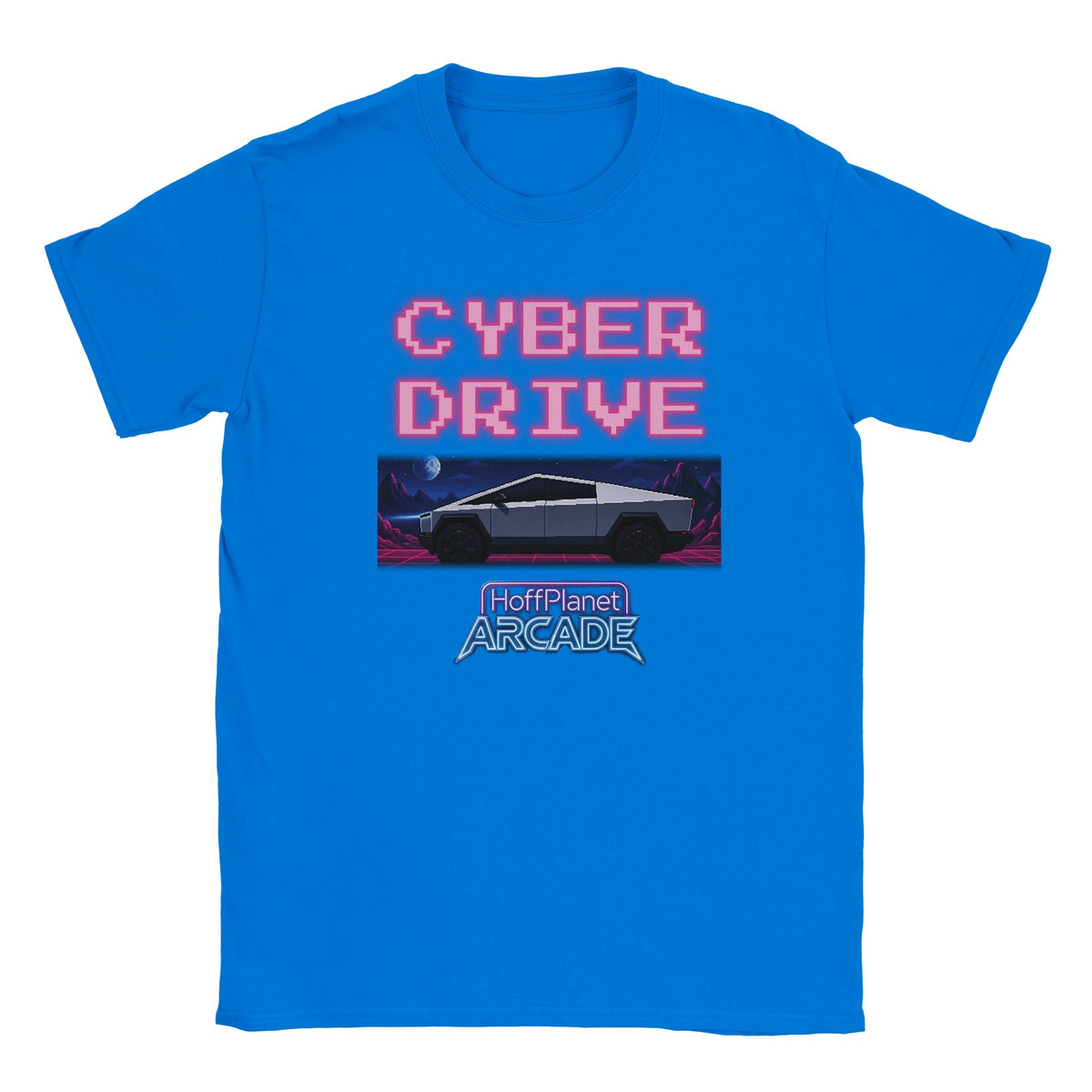 Cyber Drive Arcade Tee - Blue