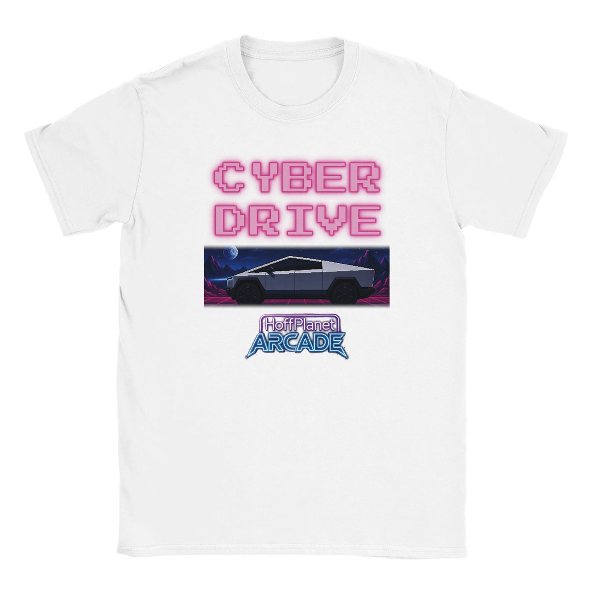 Cyber Drive Arcade Tee - White