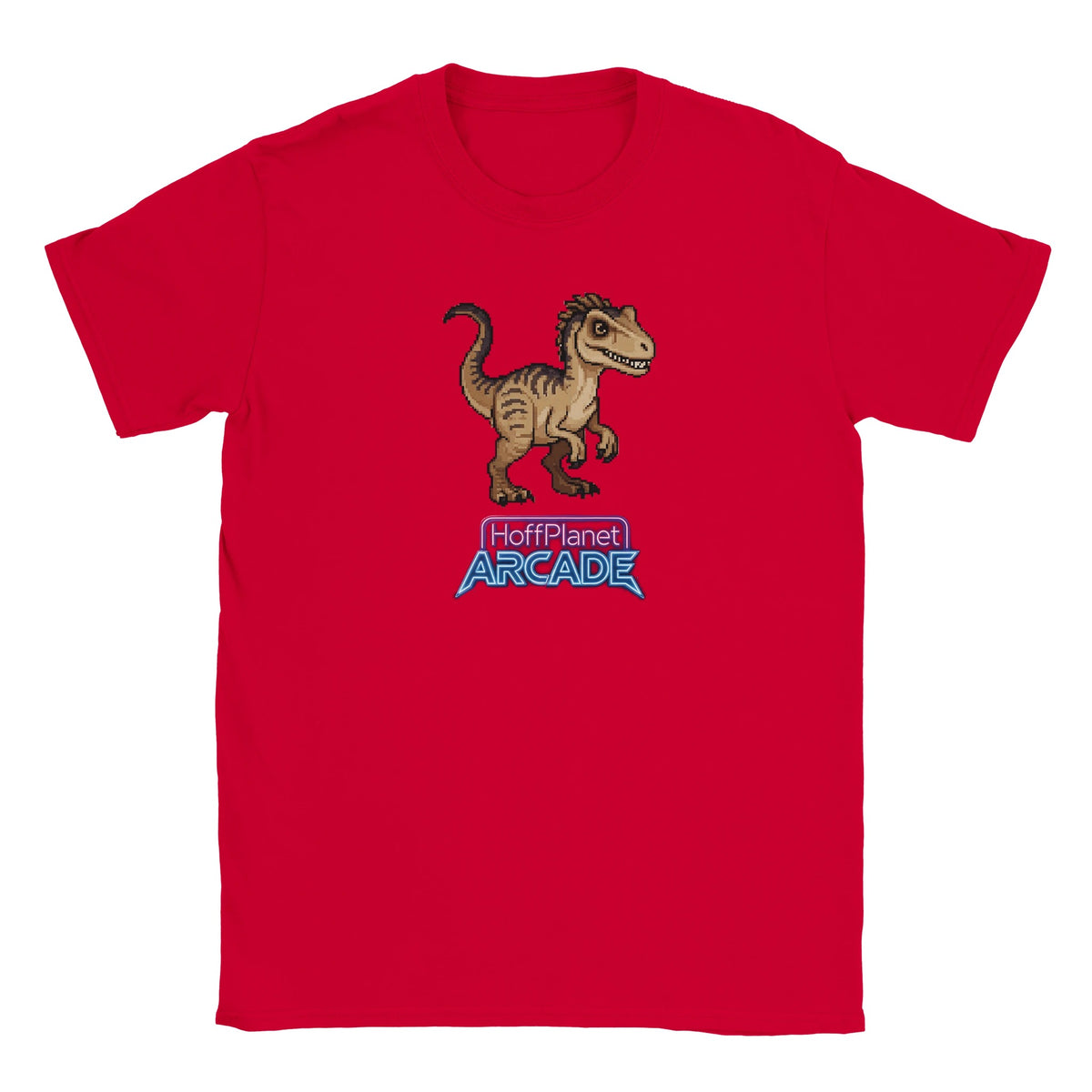 Dino Survival Arcade Tee - Red