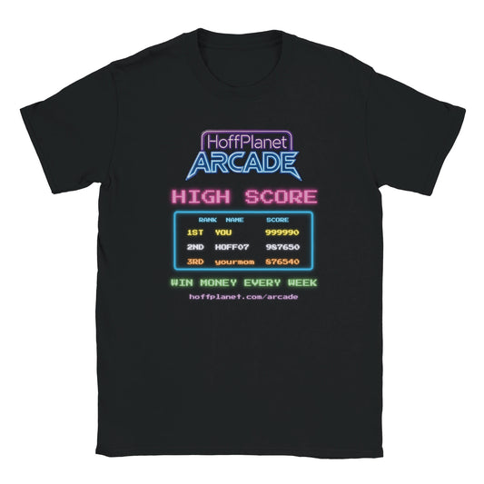 Hoffplanet Arcade High Score Club Tee - Black