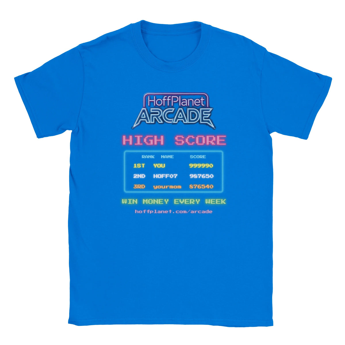 Hoffplanet Arcade High Score Club Tee - Blue