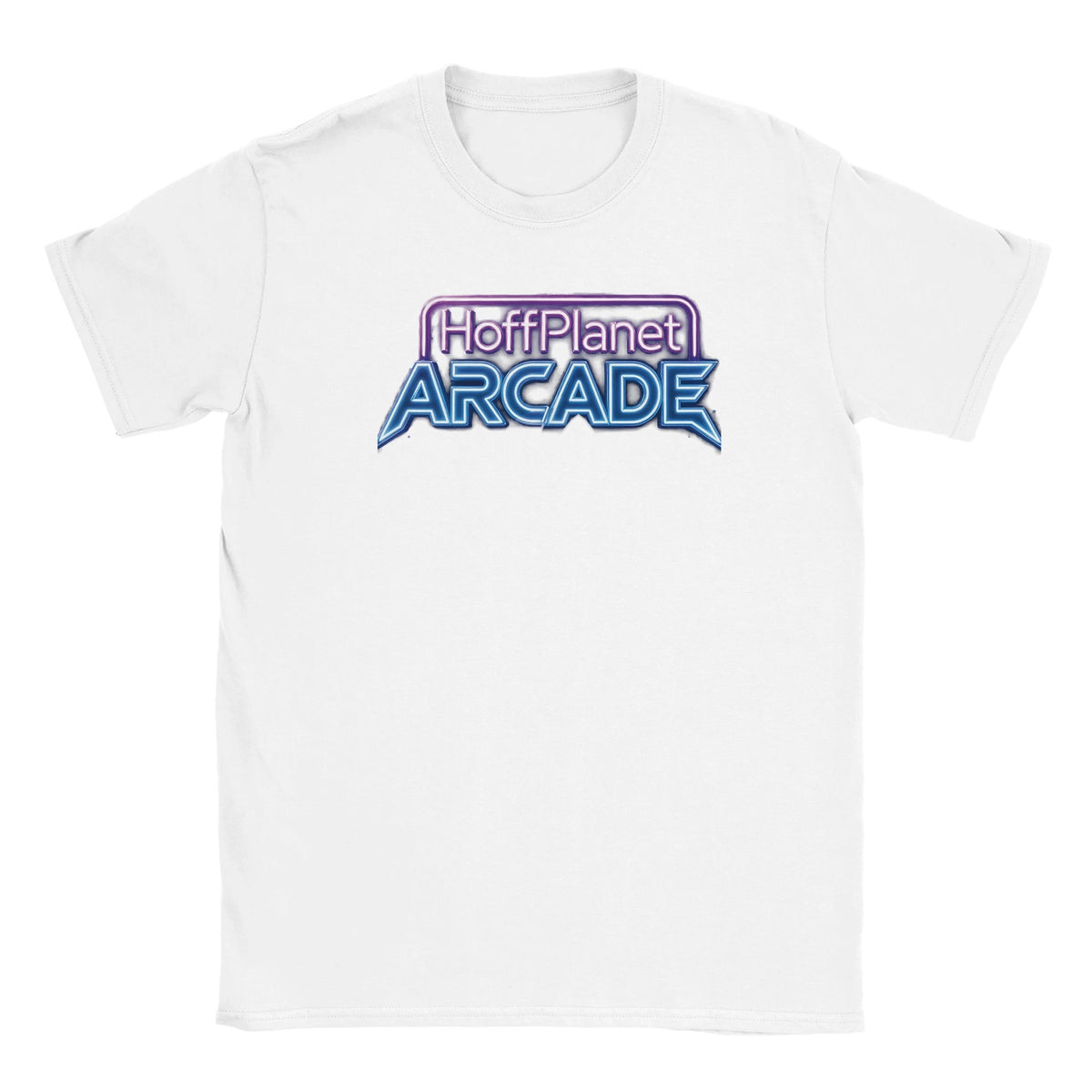 Hoffplanet Arcade Neon Logo Tee - White