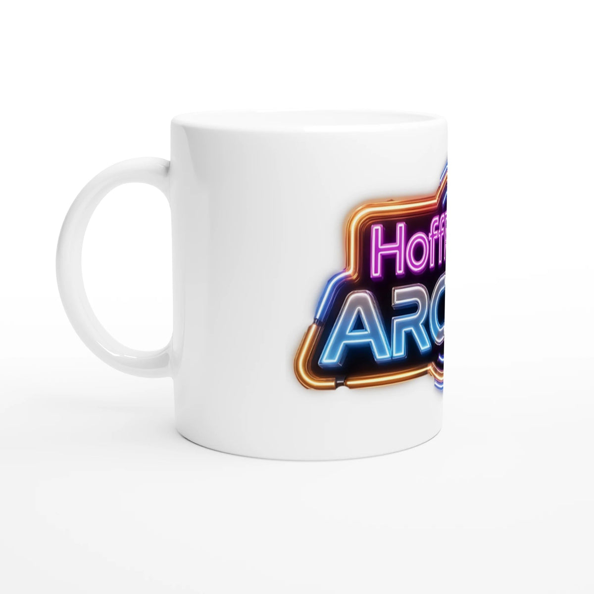 Hoffplanet Arcade Neon Sign Mug - side