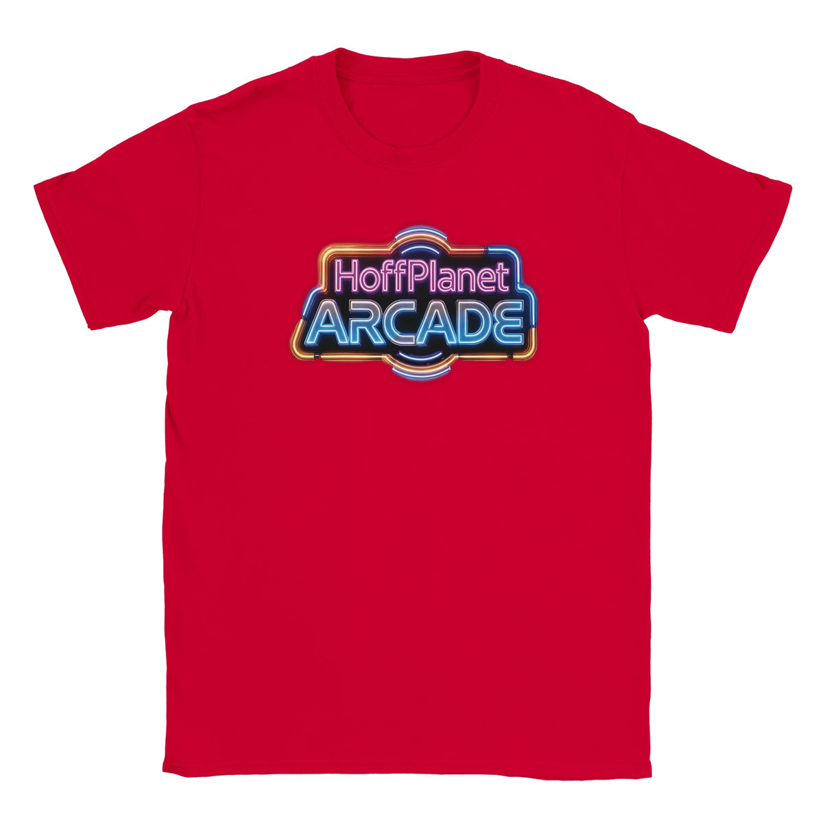 Hoffplanet Arcade Neon Sign Tee - Red