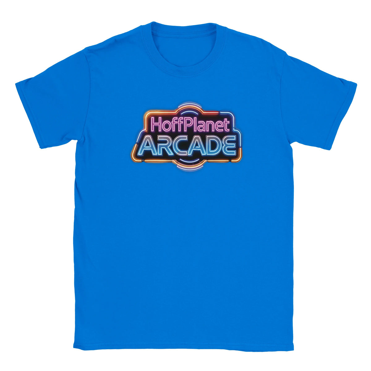 Hoffplanet Arcade Neon Sign Tee - Blue