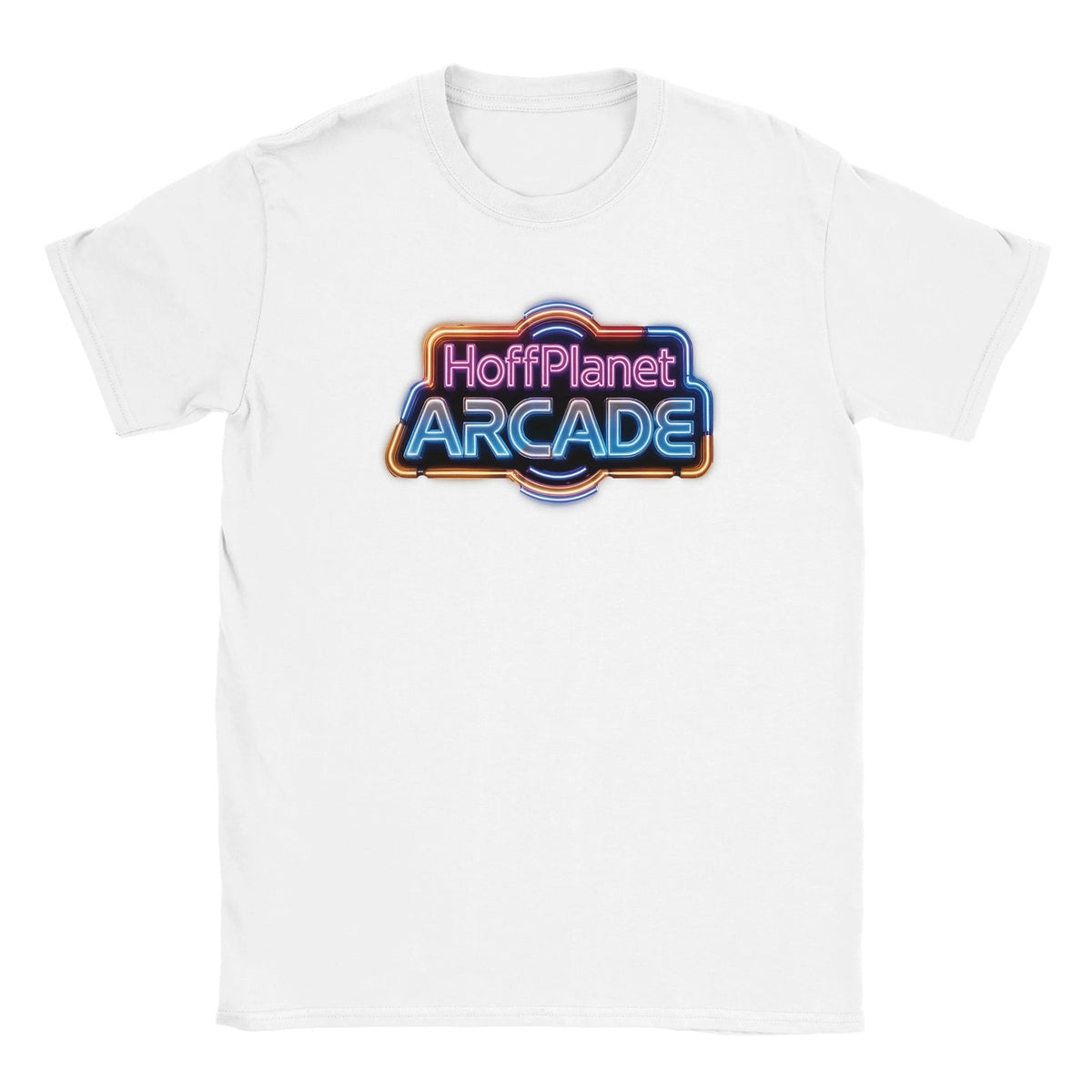 Hoffplanet Arcade Neon Sign Tee - White