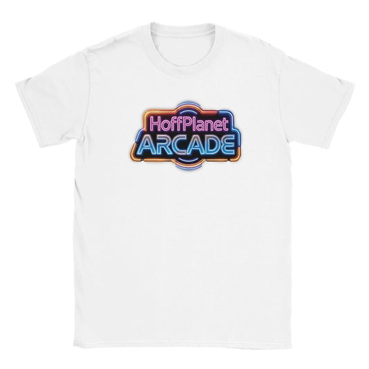 Hoffplanet Arcade Neon Sign Tee - White