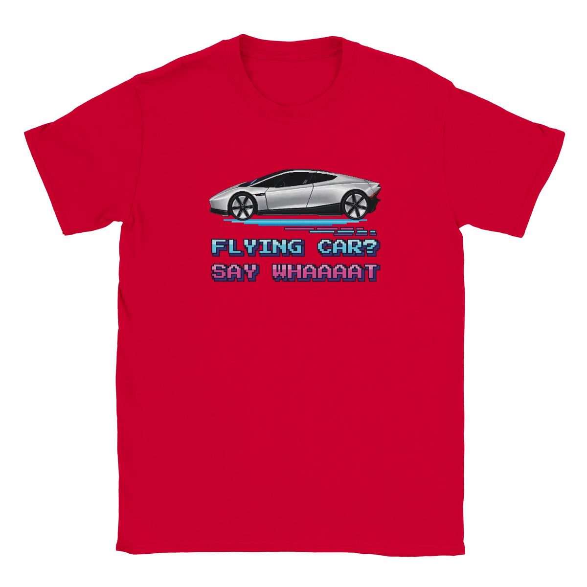 Hoffplanet Flying Car Say Whaaaat Tee - Red