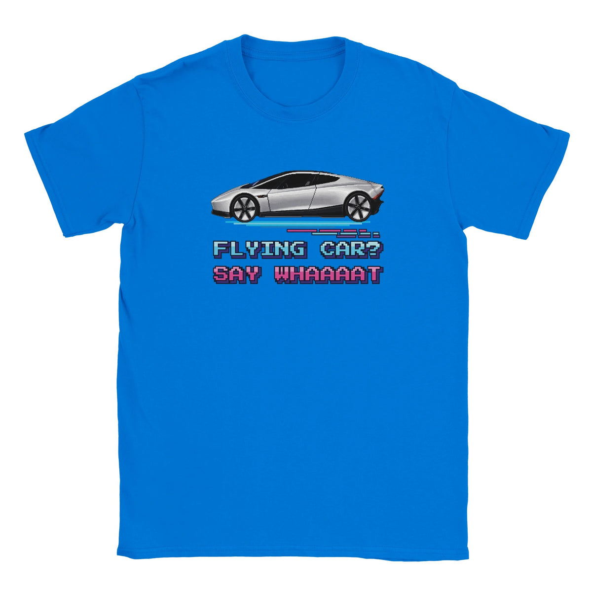 Hoffplanet Flying Car Say Whaaaat Tee - Blue