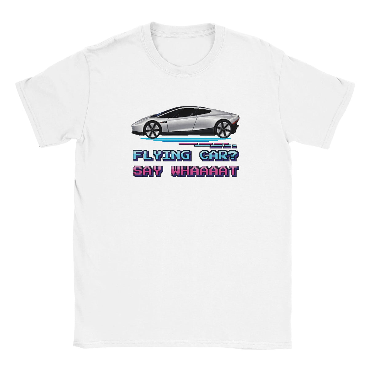 Hoffplanet Flying Car Say Whaaaat Tee - White