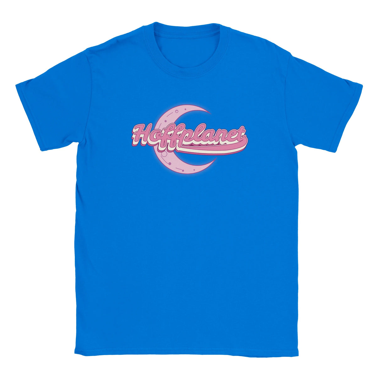Hoffplanet Pink Moon Script Tee - Blue