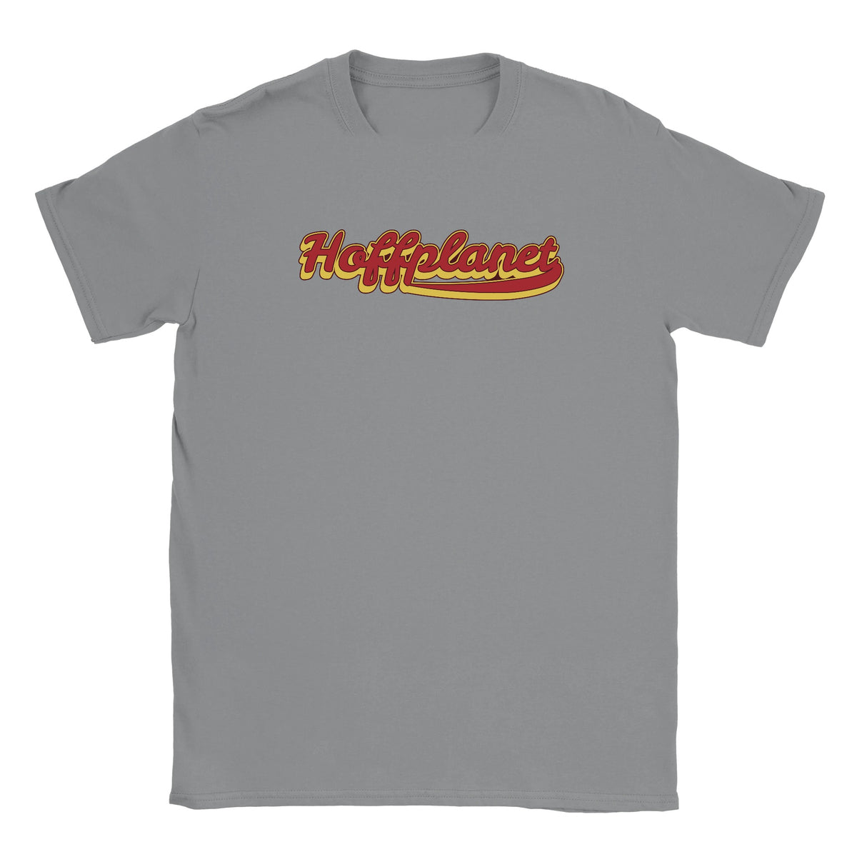 Hoffplanet Retro Script Tee - Heather Gray