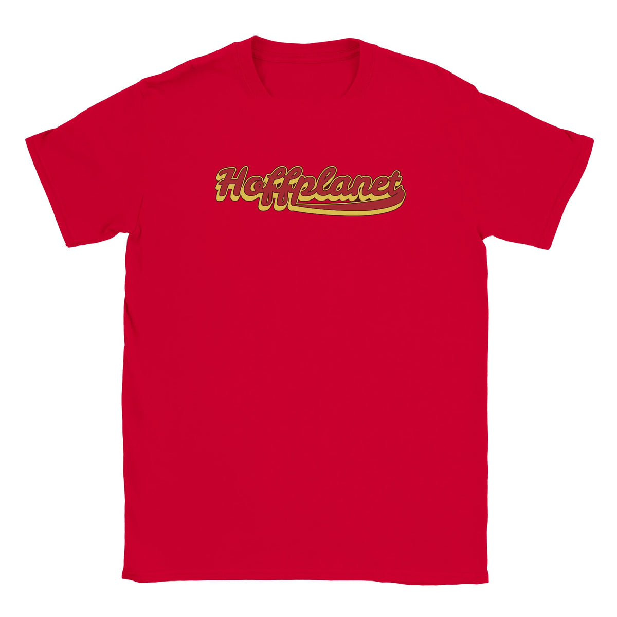 Hoffplanet Retro Script Tee - Red