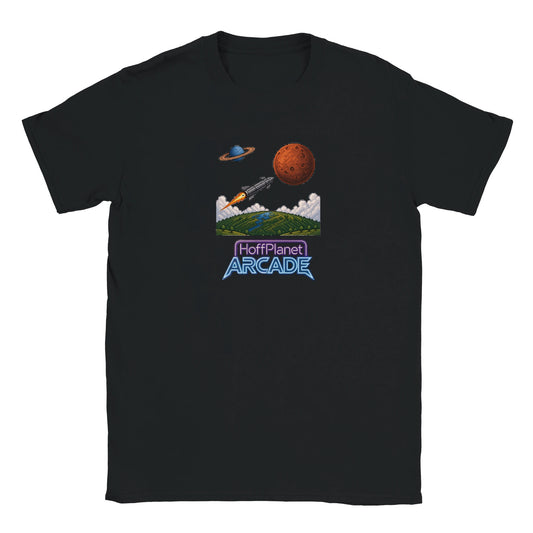 Rocket Flight Arcade Tee - Black