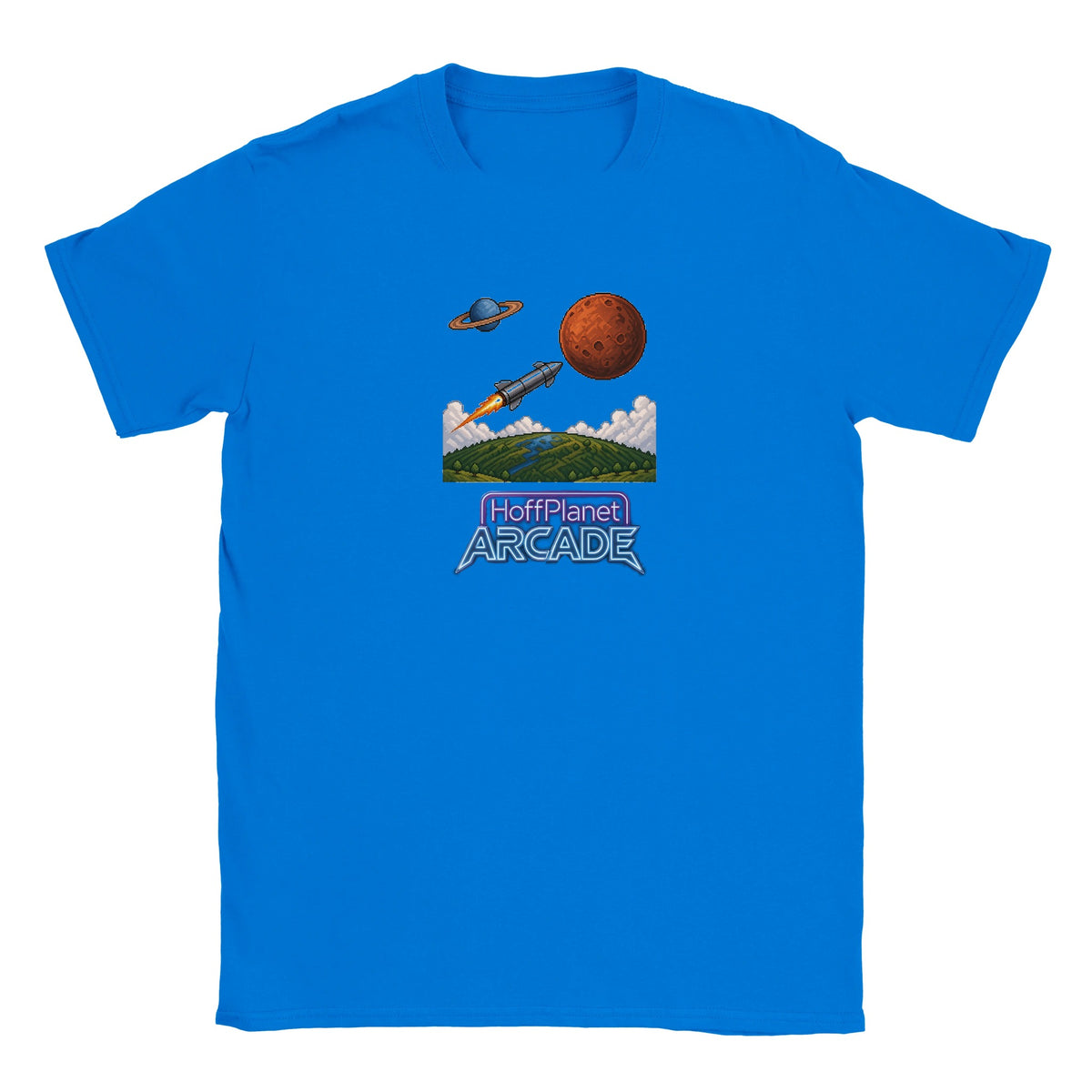 Rocket Flight Arcade Tee - Blue